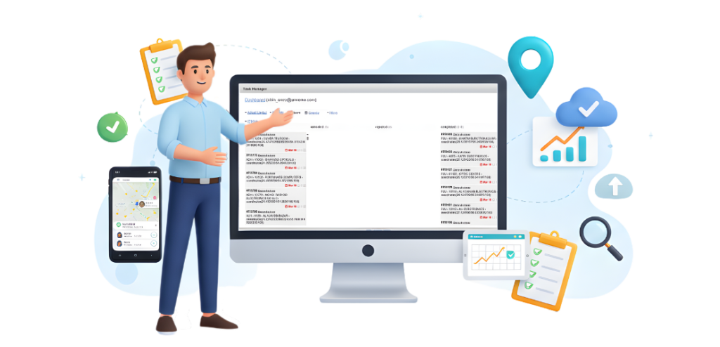 Real Tracking and Management of Field Employee Tracking Software